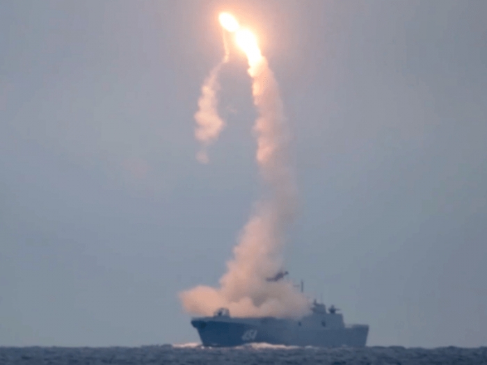 Фрегат «Адмирал Горшков» впервые запустил гиперзвуковую ракету «Циркон». Видео